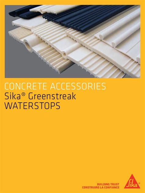 sika greenstreak waterstop data sheet